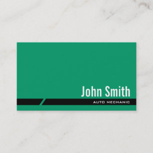 Carte de visite automatique vert clair