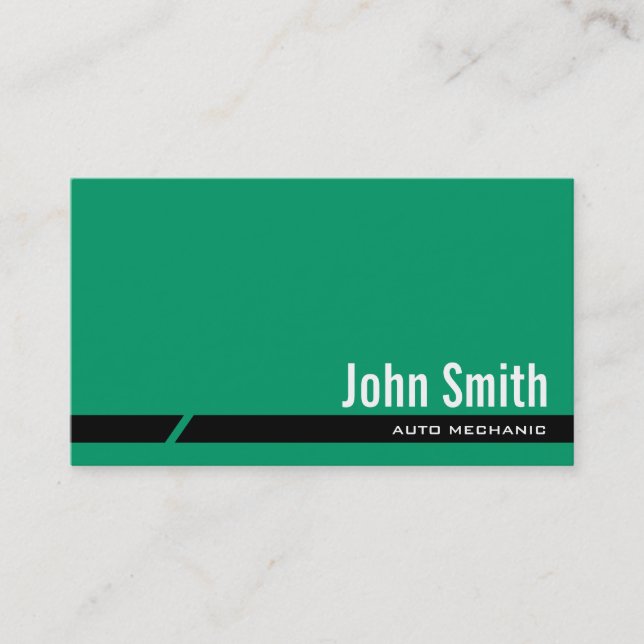 Carte de visite automatique vert clair (Devant)