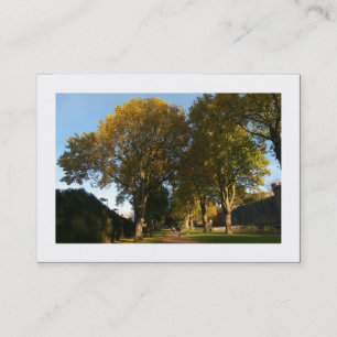 Carte De Visite Automne dans le parc (frontière)