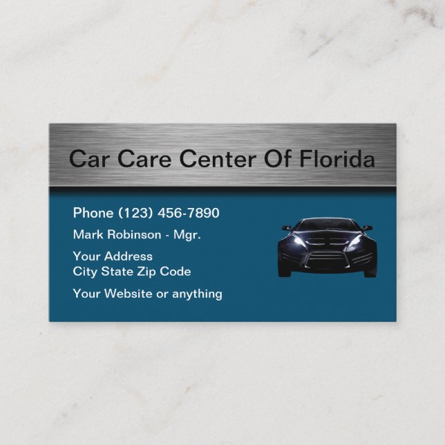 Carte De Visite Automobile Care Automotive (Devant)