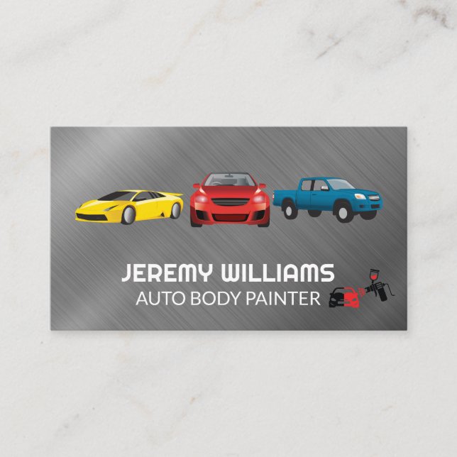 Carte De Visite Automobiles | Logo Auto Body Spray (Devant)