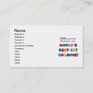 Carte De Visite Autrement connu comme cadeaux de Meilleur-est