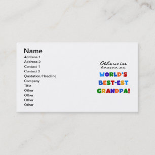Carte De Visite Autrement connu en tant que cadeaux du grand-papa