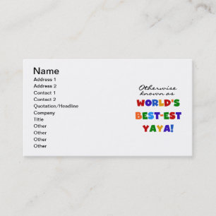 Carte De Visite Autres T-shirts et cadeaux Yaya les plus connus