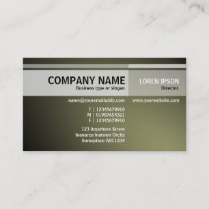 Carte De Visite Autres tons - Illuminé - Khaki