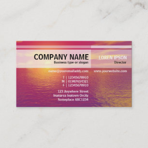 Carte De Visite Autres tons - Sunrise Sunset