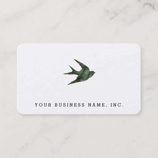 Carte De Visite Avaler (Style Letterpress) (Devant)