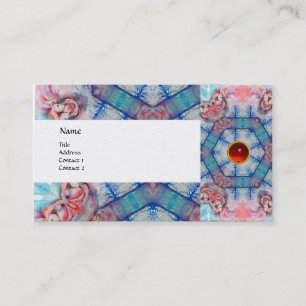 Carte De Visite AVALON PSYCHEDELIC, gem rose rubis or