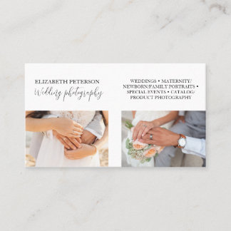 Carte de visite avec arrière - plan photo.