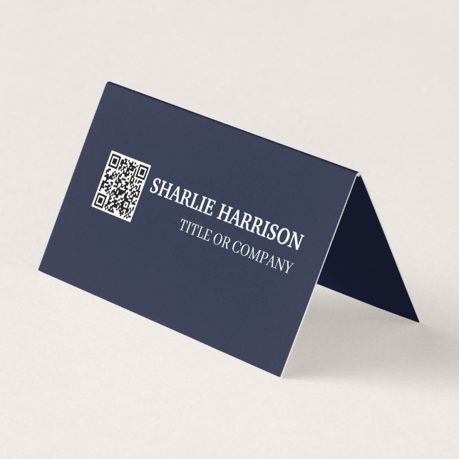 Carte de visite avec code QR (Devant)