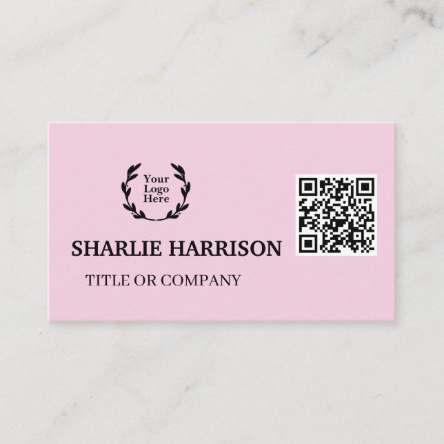 Carte de visite avec code QR (Devant)