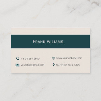 Carte de visite avec code QR de design moderne