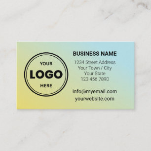 Carte de visite avec code QR et logo personnalisé