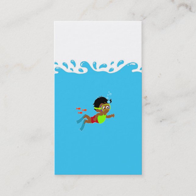 Carte de visite avec eau (Devant)