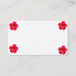 Carte de visite avec Fleur dessus