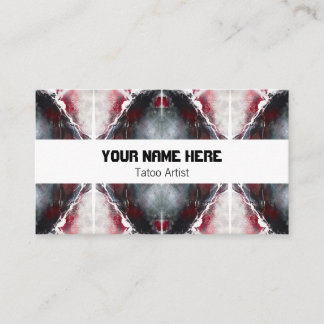 Carte de visite avec motif abstrait