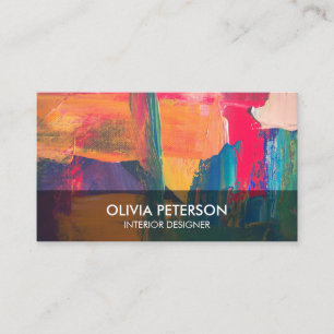 Carte de visite avec style de fond lumineux