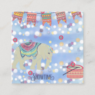 Carte de visite avec thème Showtime Circus