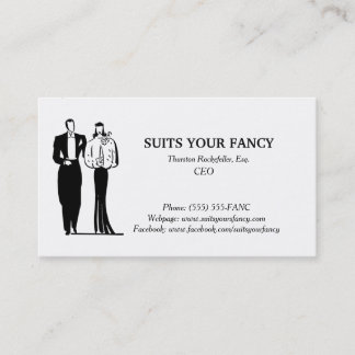 Carte de visite avec un style chic