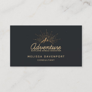 Carte De Visite Aventure Explorez Dream Découvrez la typographie