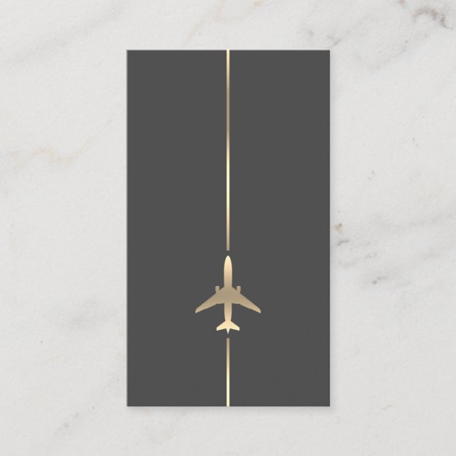 Carte De Visite Aviation minimaliste (Devant)