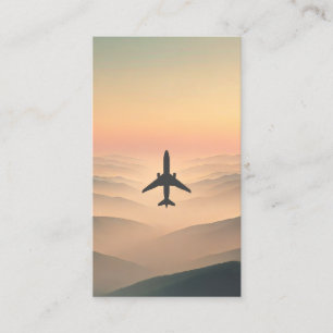 Carte De Visite Aviation Minimaliste