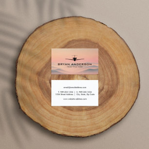 Carte de visite avion à réaction
