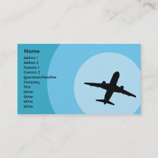 Carte De Visite Avion - affaires
