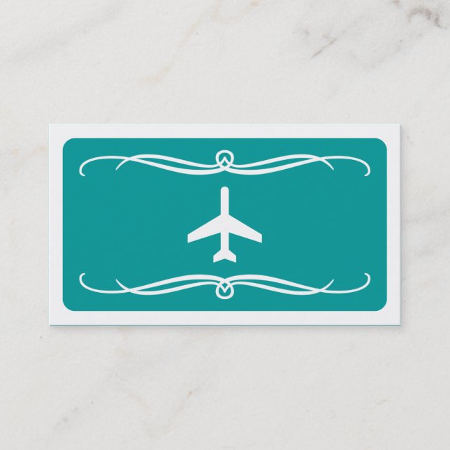 Carte De Visite avion de mod (couleur personnalisable) (Devant)