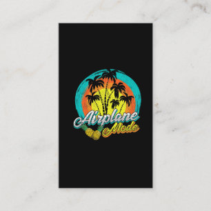 Carte De Visite Avion Lover Voyage Sunset Palm Hawaii Ananas