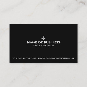 Carte De Visite avion simple