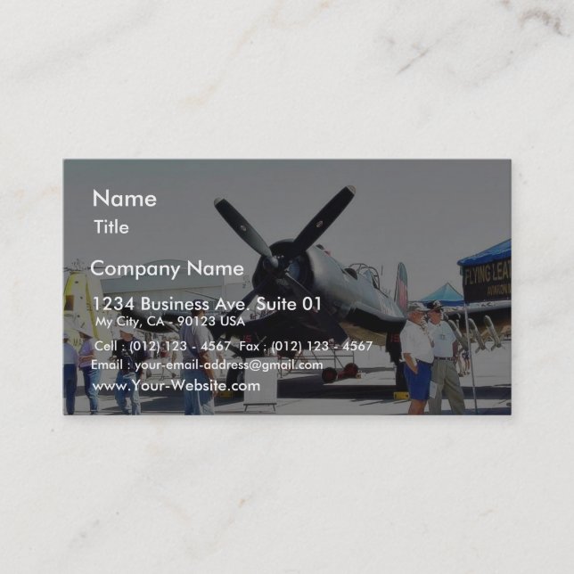 Carte De Visite Avions d'Airshow (Devant)