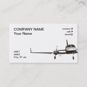 Carte De Visite avions jumeaux et légers à voilure basse