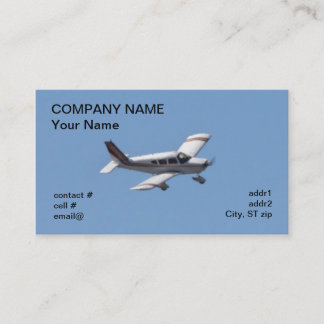Carte De Visite avions légers à voilure basse