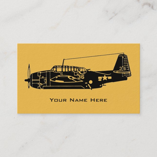 Carte De Visite Avions vintages (Devant)