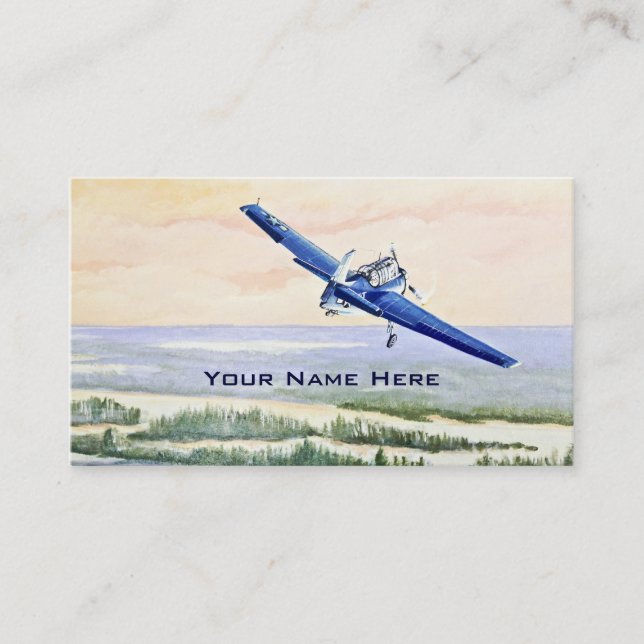 Carte De Visite Avions vintages (Devant)