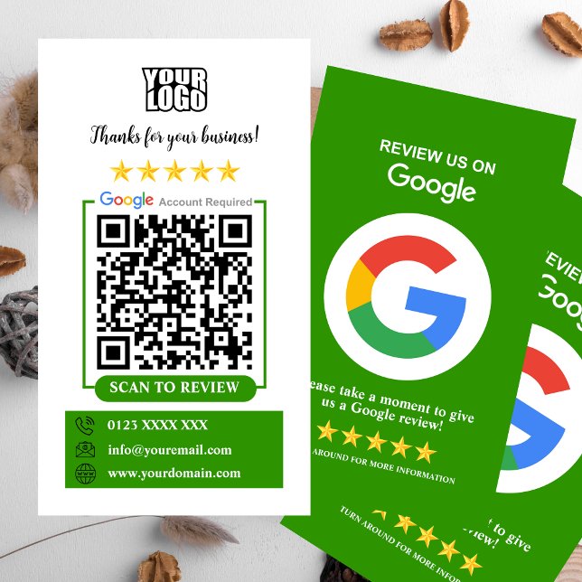 Carte De Visite Avis Google (Créateur téléchargé)