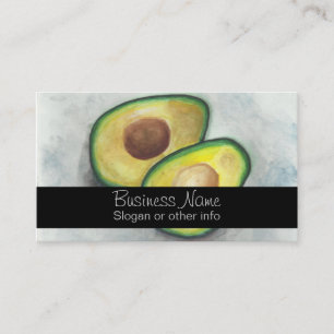 Carte De Visite Avocado en aquarelle
