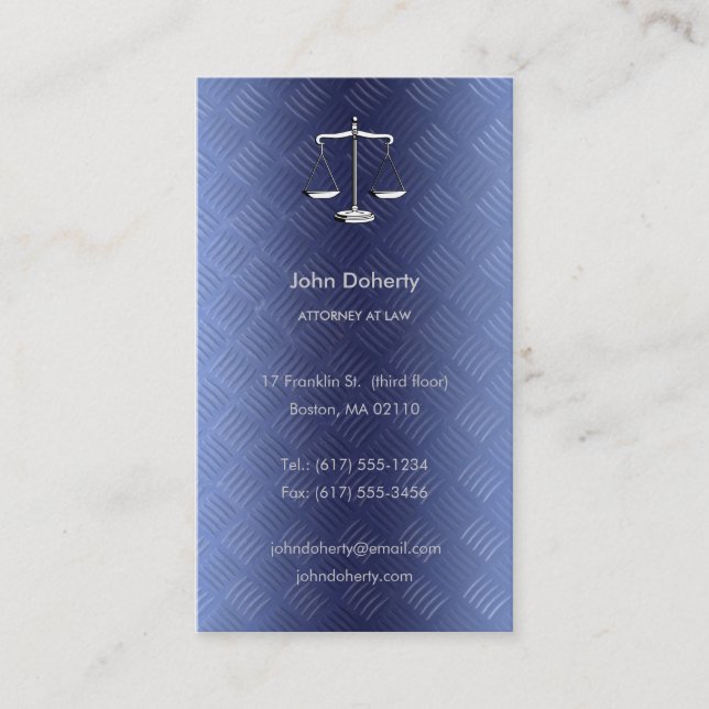 CARTE DE VISITE AVOCAT (Devant)