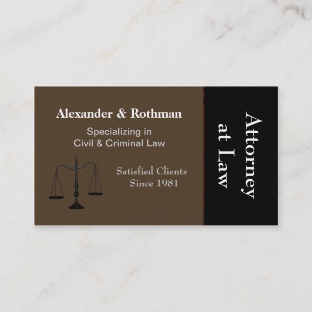 Carte De Visite Avocat (Devant)