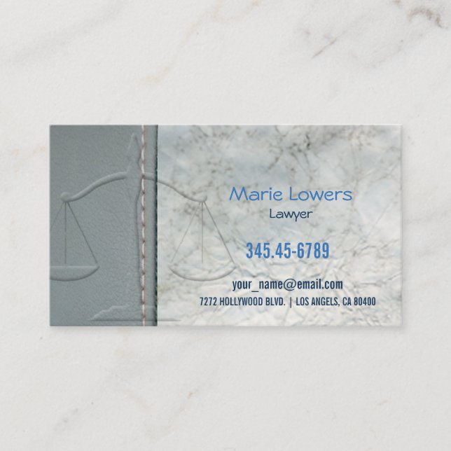 Carte de visite avocat (Devant)