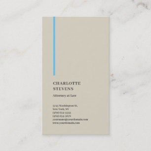 Carte De Visite Avocat à la loi Minimaliste tendance Élégant simpl