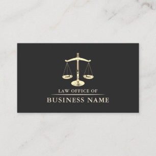 Carte De Visite Avocat-avocat à Law Gold Scale of Justice