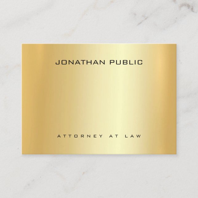 Carte De Visite Avocat-avocat-avocat-avocat-Modèle-en-or (Devant)