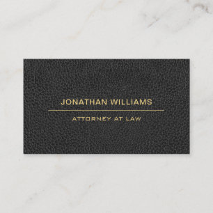 Carte De Visite Avocat avocat Droit Faux Cuir Noir