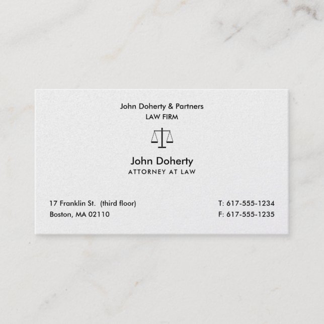 Carte De Visite Avocat de droit | Avocat (Devant)
