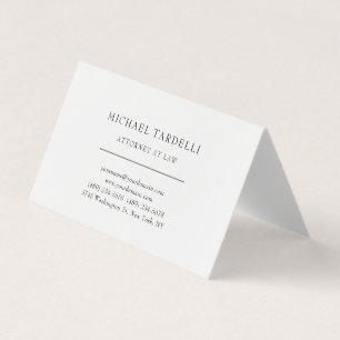Carte De Visite Avocat de droit minimaliste classique Pro