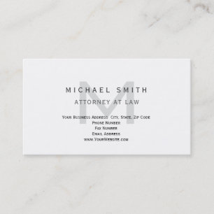 Carte De Visite Avocat de droit Minimaliste Moderne Simple