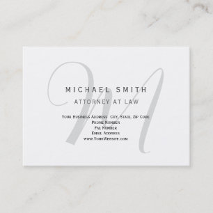 Carte De Visite Avocat de droit Minimaliste Moderne Simple