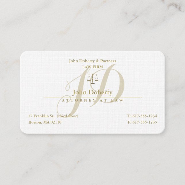 Carte De Visite Avocat de l'avocat | (Devant)